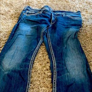 Pioneer Flare Silver Jeans 34-33